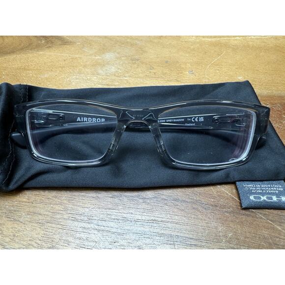 OAKLEY AIRDROP OX8046-0353 Grey Shadow Eyeglasses Frames Only Mint - Picture 1 of 7